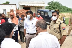 Officials visited Kaulara Kalan village