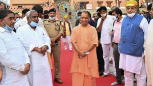 Yogi Adityanath in Mathura