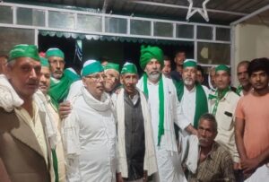 Rakesh Tikait with Agra Farmers
