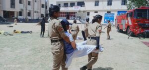 Air Attack Mock Drill by civil defense in Agra