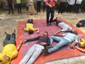 civil defense department organizes air defense drill