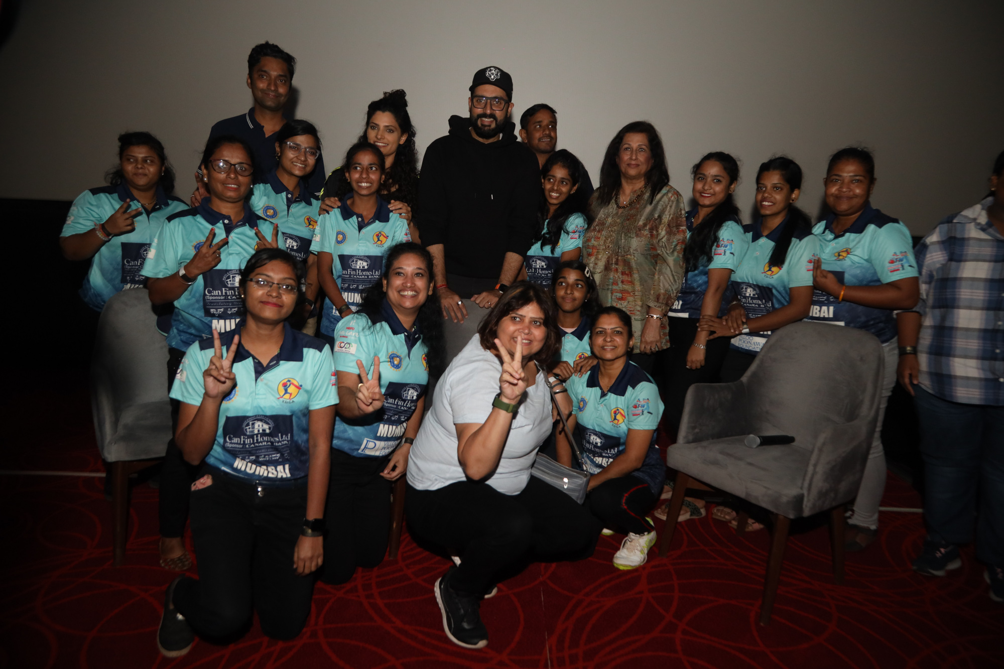 Abhishek Bachchan, Saiyami Kher, Ms. Roma Balwani and IDCA athletes