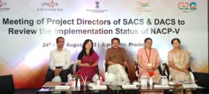Union Minister of State of Health and Family Welfare Prof. S P Singh Baghel inaugurated the review meeting of National AIDS Control Program in Agra
