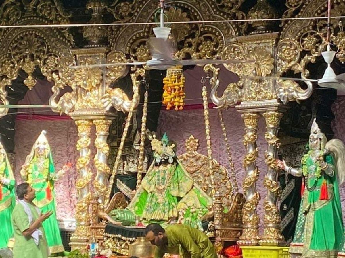 Banke Bihari Temple Swarn Hindola